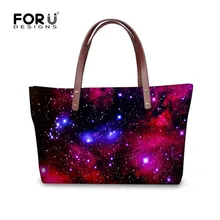 FORUDESIGNS/брендовые дизайнерские женские сумки Galaxy Space 3D печать сумки на плечо для женщин удобная сумка-торба Bolsas Feminina Girl