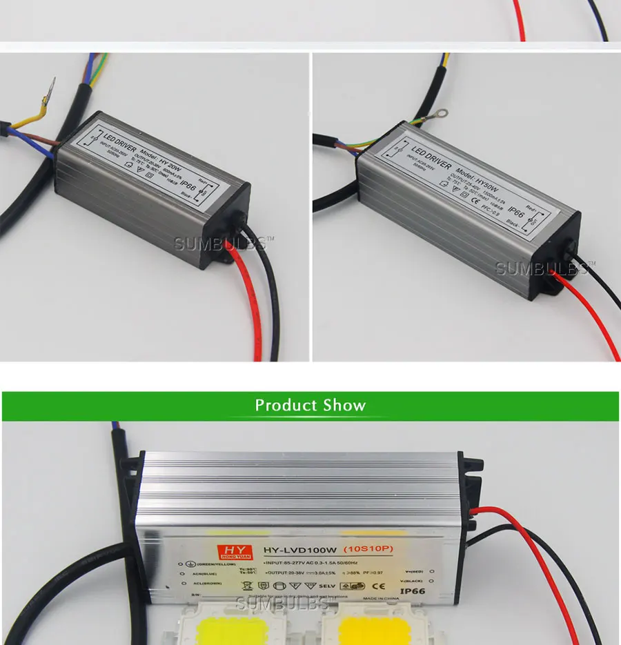 ac 110V 220V 100W 50w 30w 20w led chip light lamp led driver (9)
