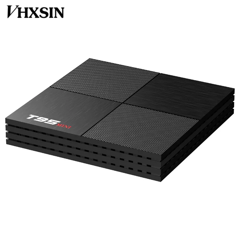 VHXSIN 10 шт./лот T95 Мини Смарт Android 9,0 set top TV Box 6K 30fps 4K DDR3 USB 3,0 3D Quad core