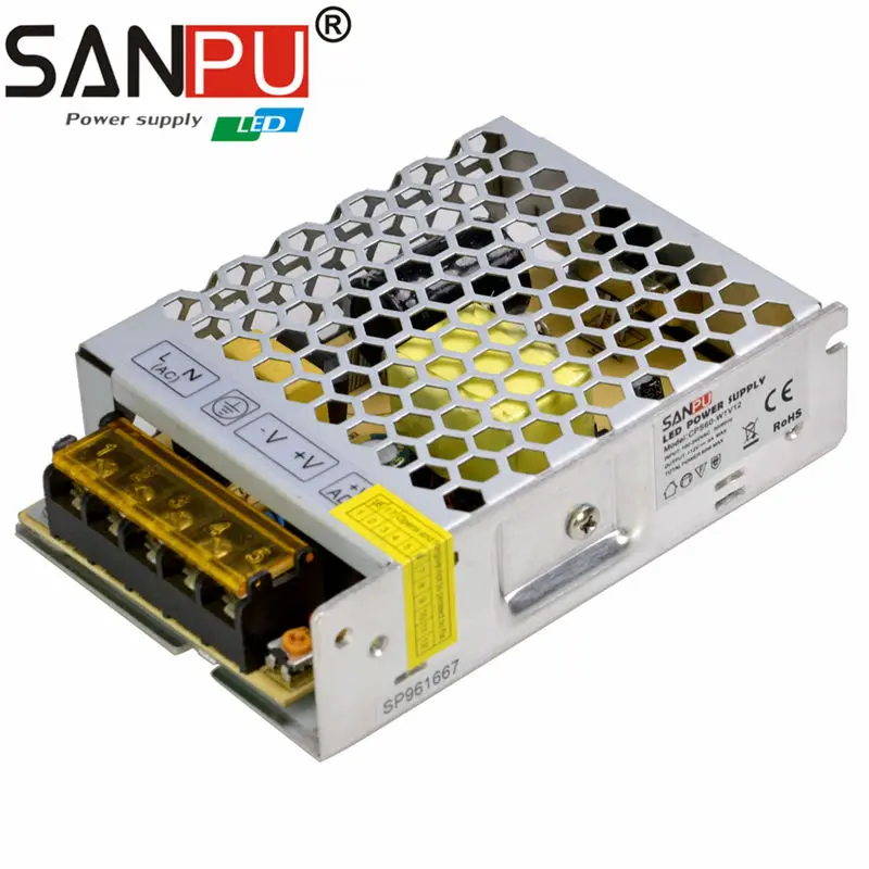 100W 12V 8A Стройное 2017 Новое прибытие ac-dc 12v 220V 12 В питания Один выход Для светодиодной