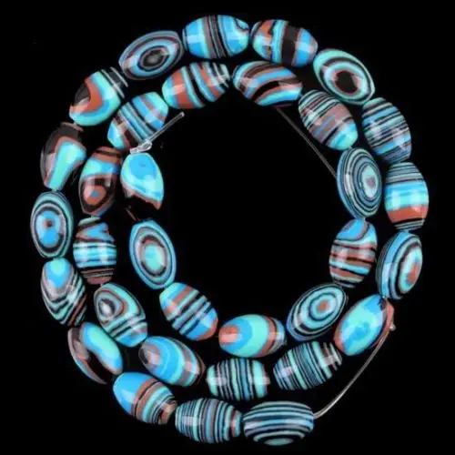 8X12MM Handmade Malachite Rice Loose Strand 15&quot wholesale Fine Fashion women good Bead Length High-quality | Украшения и