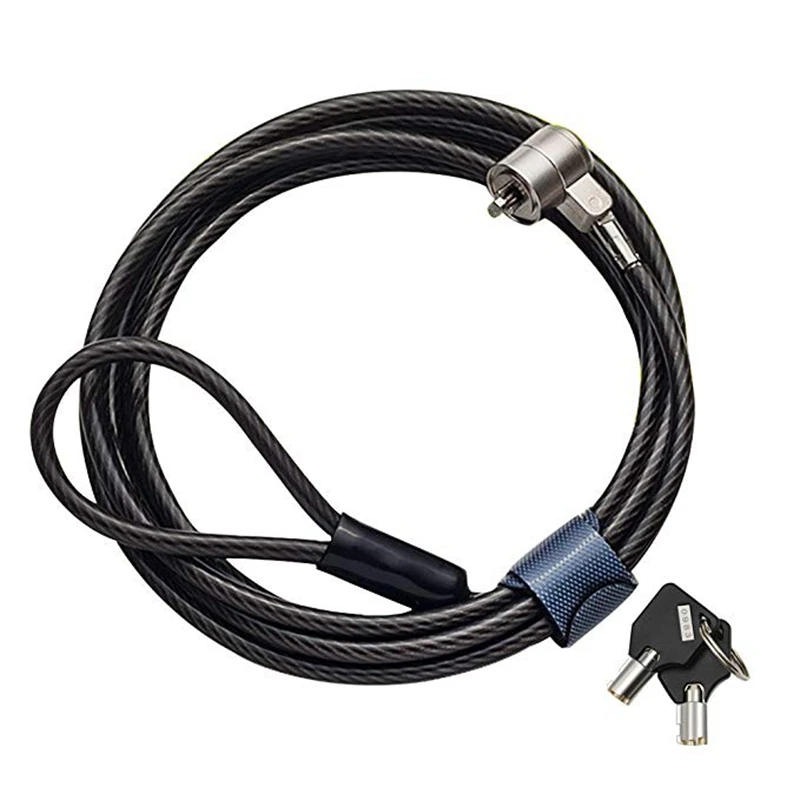 

Anti-Theft Notebook Laptop PC Computer Desk Key Security Lock Chain Cable With 2 Keys Laptop Cable Lock