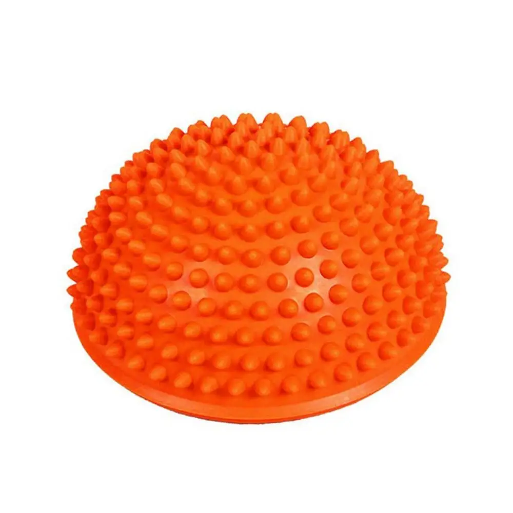 Половинный мяч для йоги, фитнеса, физический аппарат, Балансирующий точечный мяч, упражнение, шаговые камни, стручки, баланс, bosu Yoga Pilat - Цвет: Оранжевый