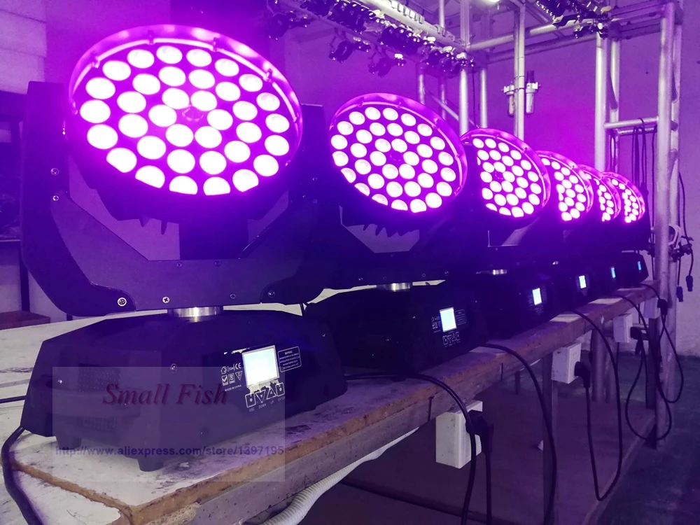 Movendo a Cabeça Sensível ao Toque com 16 4 Pçs e lote Zoom Lavagem Levou Leve 36x15 w Rgbwa 5in1 Tela Canais dj Disco Iluminação Cénica Dmx Controlador 15 A Cabeça Leve 36x15 w RGBWA 5IN1