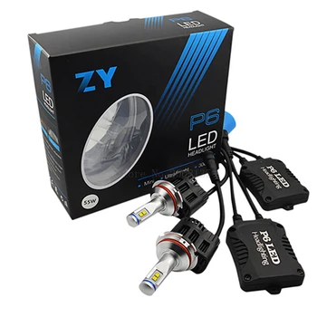 

High quality 2016 New ZY P6 110W 10400LM LED Headlight Kit Conversion Canbus Bulbs 9004 9007 3000K 4000K 5000K 6000K