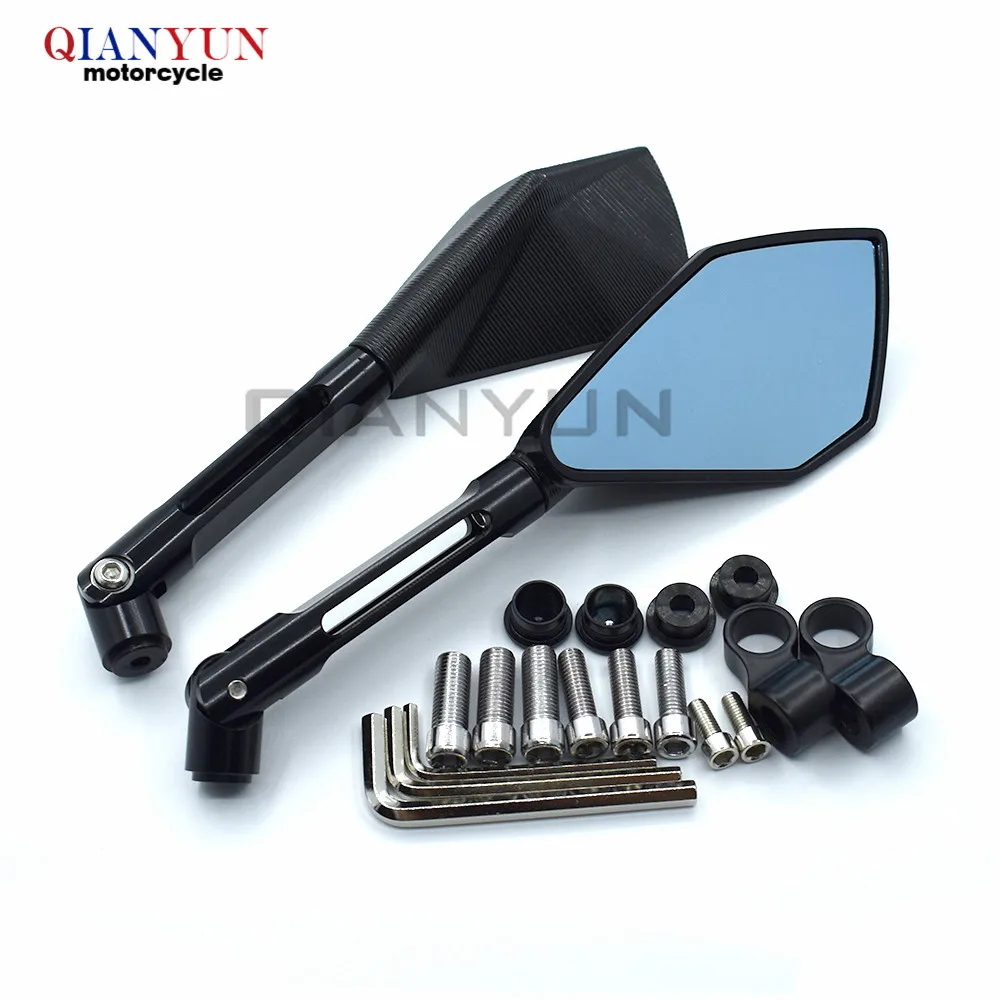 

Universal For Suzuki GSXR600 750 1000 TL1000SDL650 GSR600 750 SFV650 Moto rearview back side mirror 8mm 10mm with L wrench
