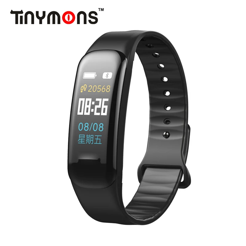 

Tinymons C1plus Color Screen Smart Bracelet Blood Pressure Heart Rate Monitor Fitness Tracker C18 Sport Smart Wristband