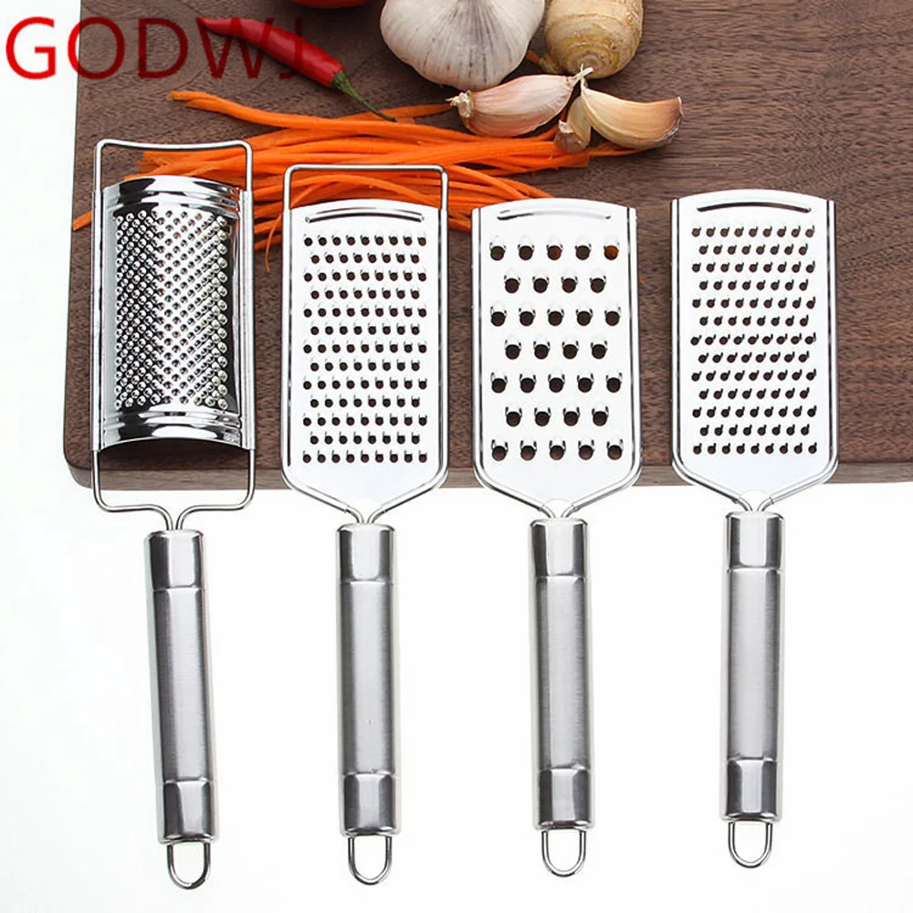 

GODWJ Stainless Steel Multifunctional Vegetable Fruit Grater Garlic Ginger Carrot Potato Slicer Planing Cutter Kitchen Tools