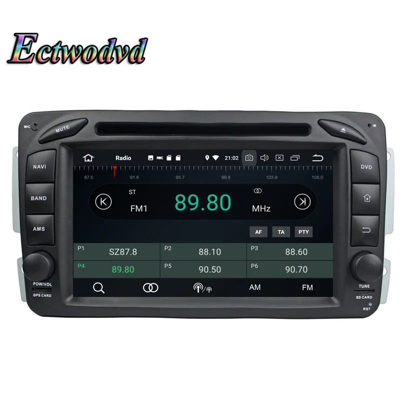 Best Ectwodvd Octa Core Android 9.0 Car Multimedia DVD Player for Benz E-Class W210 (1998-2001) for Benz A-Class W168 (1998-2001) 7
