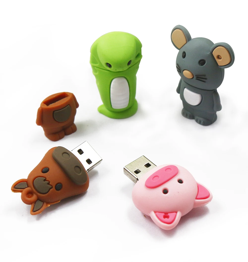 Высокая скорость животных Зодиак Водонепроницаемый флэш-накопитель usb тигр/кролик/свинья/змея карта памяти, Флеш накопитель в подарок флешки 32gb горячая распродажа