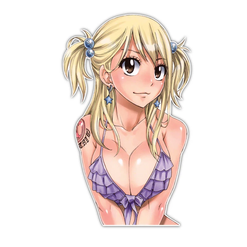 3D автомобильный Стайлинг Fairy Tail lucyheartfilia/Люси Аниме винил Стикеры для автомобиля и