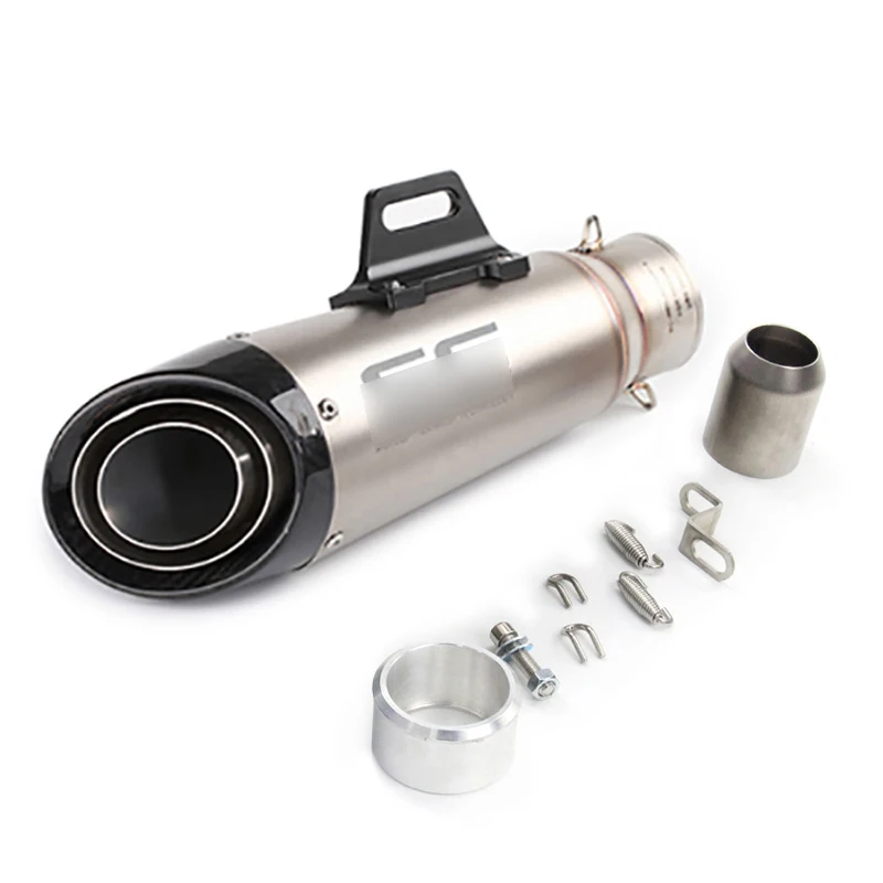 

51mm 60.5mm Universal Motorcycle Exhaust Silencer Tip Exhaust Muffler Tail Pipe for Universal Motorcycle ATV Dirt Bike