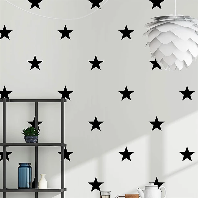 Modern Nordic Ins Wallpapers Kids Boy Girls Room Home Decor Black White  Stars Wall Paper Roll