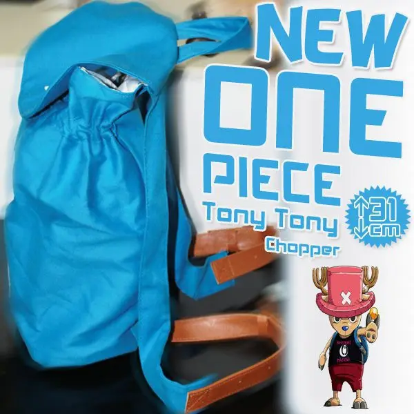 Одна деталь Тони Чоппер синий рюкзак на веревках сумка с персонажами аниме AB128