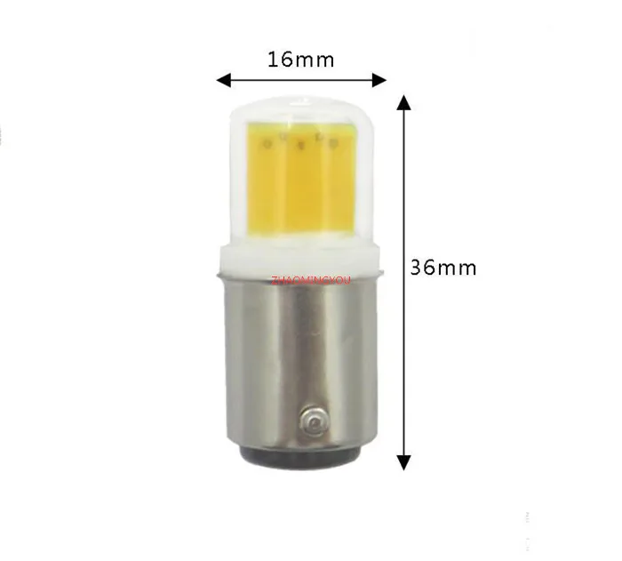 1PCS DIMMABLE BA15D G9 E11 E14 LED 전구 5W AC 12V 110V 220V COB 1511 샹들리에 재봉틀에 대 한 LED 램프