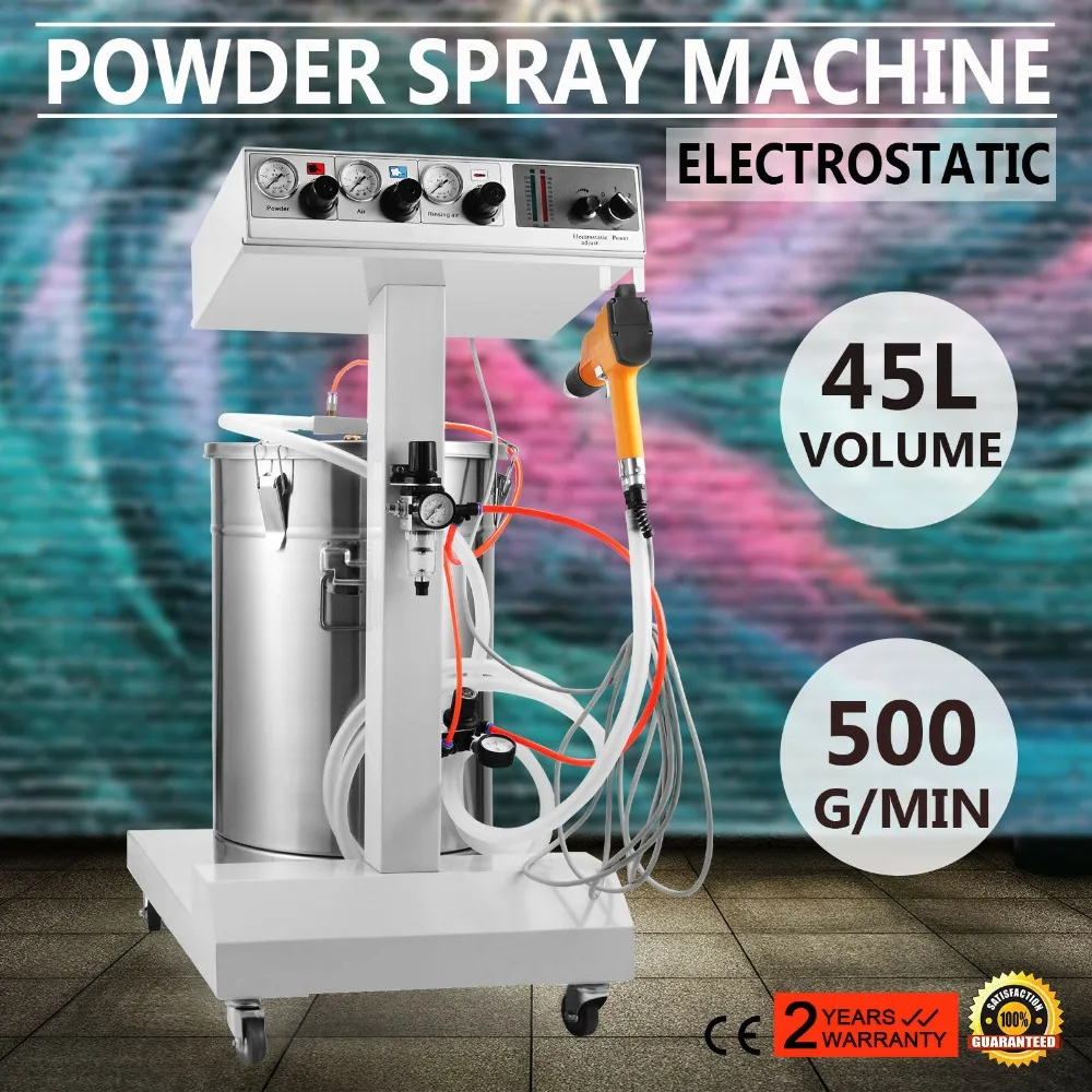 

Powder Coating System with Spraying Gun WX-101 Electrostatic Machine Spray