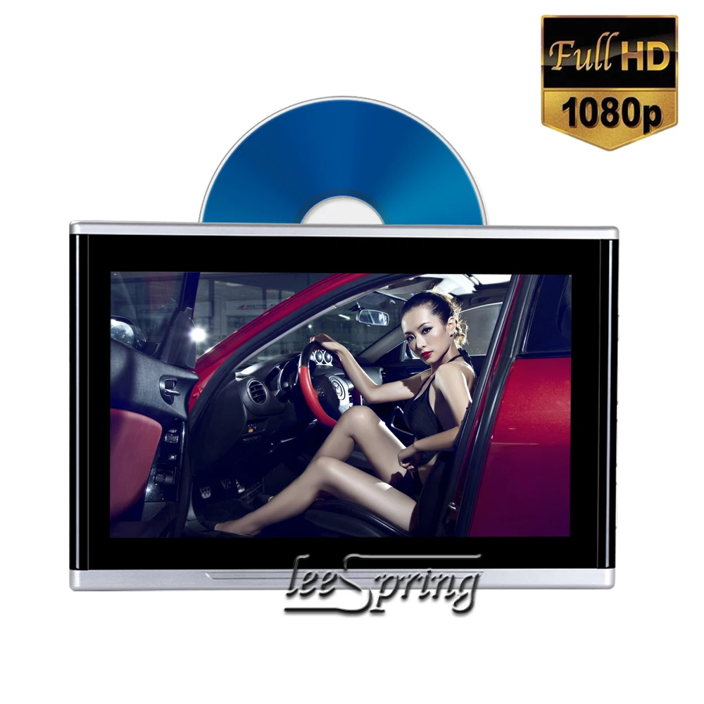 

10.1 inch Headrest Monitor DVD Player Car Rear Seat Media DVD Player with Key operation/Support Wireless game/1080P 2pcs