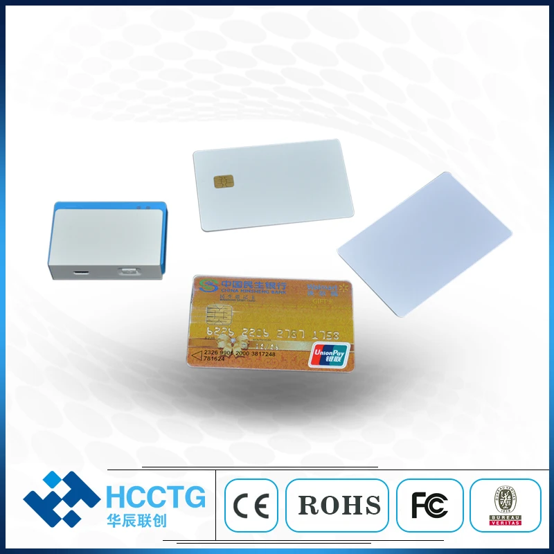 Считыватель смарт карт RFID Bluetooth Смарт MSR NFC/IC/магнитная карта для Android IOS мобильные