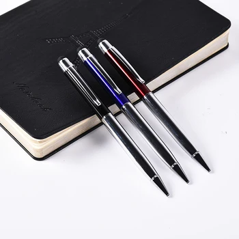 

Blue ballpoint pen Originality Metal Touch Pen Touch Screen Stylus Tablet Smart Phone Capacitor Stylus Black ink refill