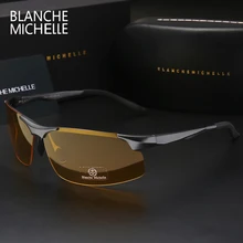 2017 Aluminum Magnesium Men Sunglasses Polarized Sports Driving Night Vision Goggles Sunglass Fishing UV400 Rimless Sun Glasses