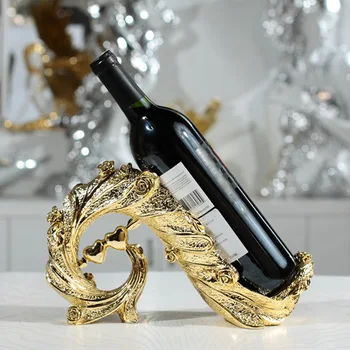 

Contracted creative wine rack furnishing articles, european-style wine accessories, and home decoration, Resin Crafts