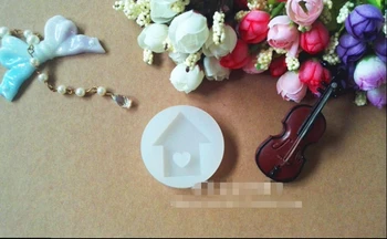 

1Pcs Love small house Liquid silicone mold DIY resin jewelry pendant necklace pendant lanugo mold resin molds for jewelry