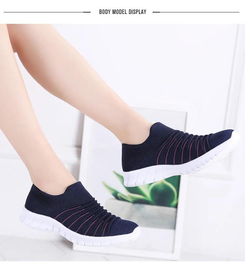 Sneakers Women Flats Shoes Summer Breathable Flying Weaving Casual Shoes Woman Slip-on creepers moccasins Ladies Shoes (8)