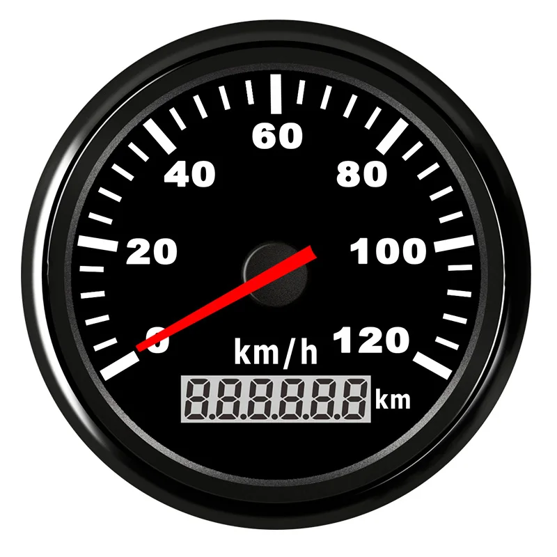120 км/ч, 200 км/ч лодочный Измеритель Скорости Водонепроницаемый нержавеющий датчик скорости для автомобиля мотоцикла цифровой датчик скорости красная подсветка - Цвет: BN 120KMH