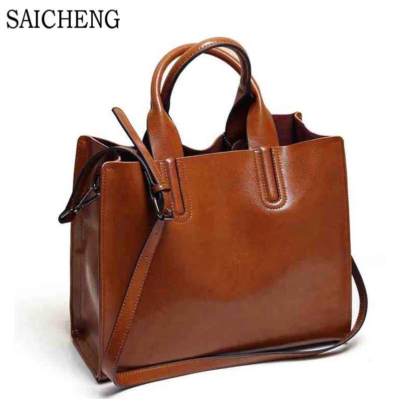Leather font b Bags b font font b Handbags b font font b Women b font