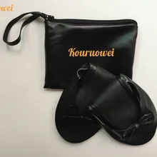 Легко носить черные складные балетки с не мешкозашивочная машина на заказ