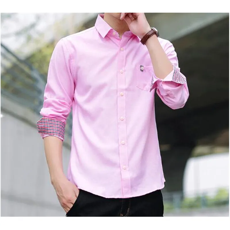 31-1    Men's shirt spring and autumn long-sleeved slim shirt fashion casual new shirt