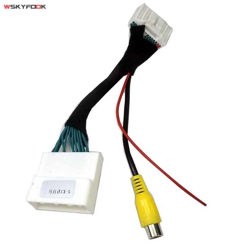 

Car Rear View Camera 20 Pins RCA Adapter Connector Wire Cable For Mazda 3 CX-5 MB Hatchback 2014 2015 2016 2017
