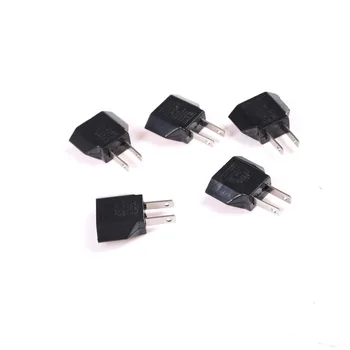 

5Pcs/set Travel Converter Adapter Charger EU Euro Europe to US USA AC Power Plug