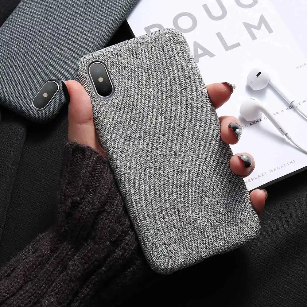 KISSCASE Pure Lightweight Case For iPhone XS Max Cover Ultra Thin Soft Cloth Shell For iPhone 6S 6 7 8 Plus X XR 11 Pro Max Case