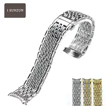 ISUNZUN ремешок для часов из нержавеющей стали для Longines L4.860 металлические мужские и женские браслеты 13 мм 18 мм 20 мм Correas Para De Reloj Hombres