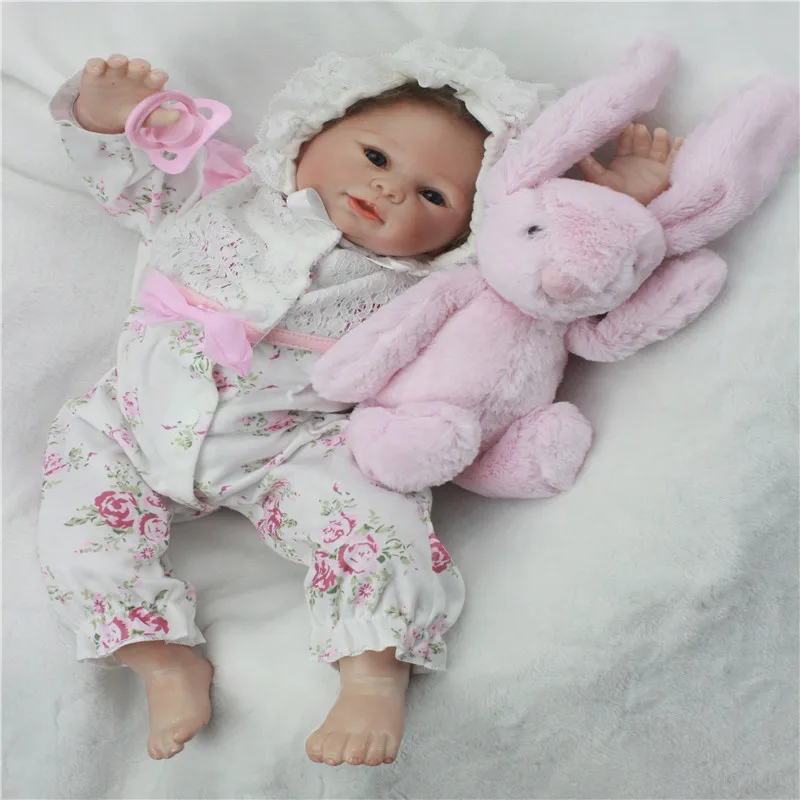 SanyDoll 19 дюймов 48 см силиконовые куклы для новорожденных реалистичные красивое