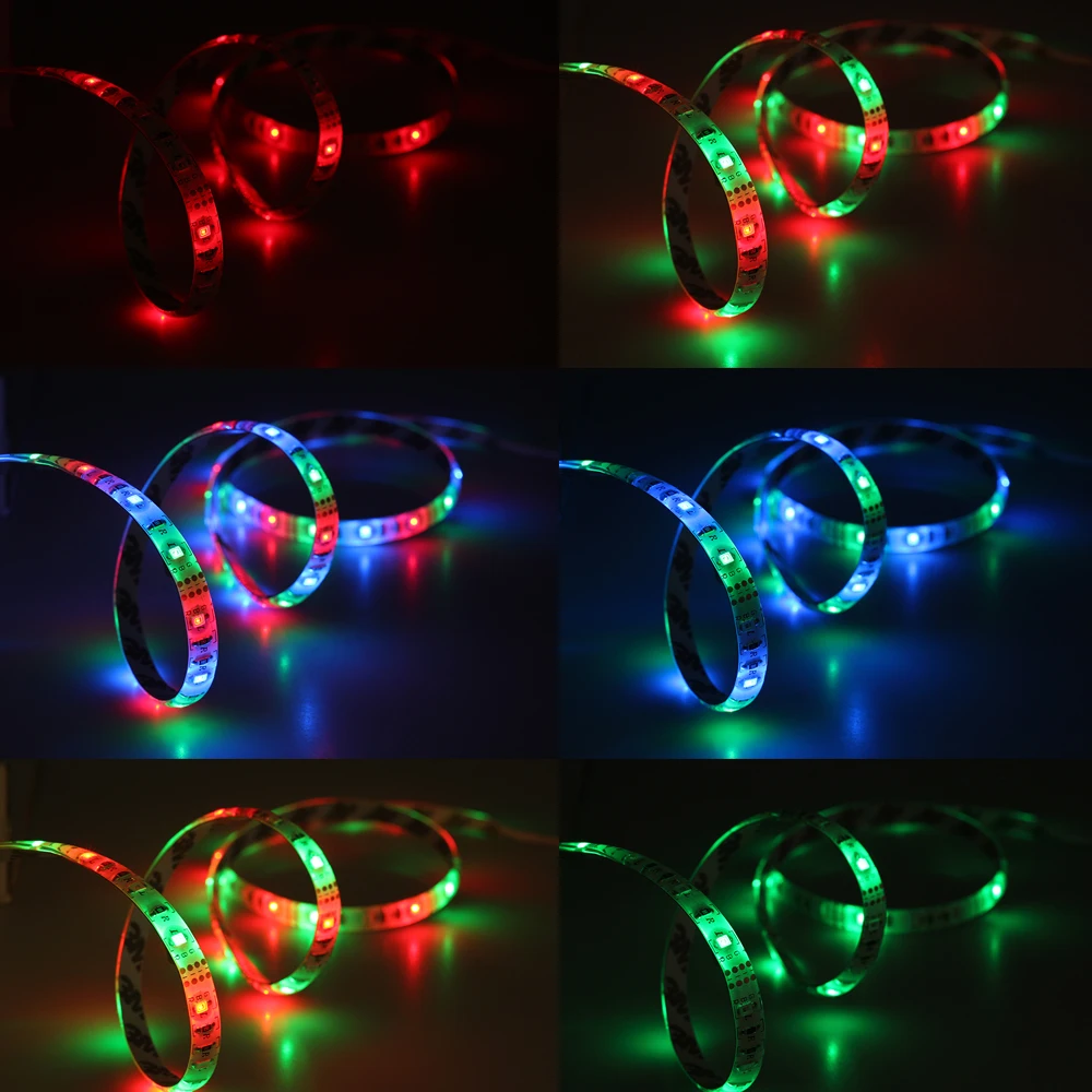 Tiras de Led usb tira conduzida 2835 rgb/branco/branco Color : Rgb / White / Warm White