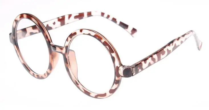 Винтажные круглые очки для чтения 50 мм, полный обод+ 50+ 75+ 1+ 125+ 150+ 175+ 2+ 250+ 3+ 350+ 375+ 4+ 425+ 450+ 500+ 525 - Цвет оправы: Leopard