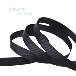 Wholesale 1/4 Inch Grosgrain Ribbon - 100 Yards for Gift Wrapping and Holiday Decorations (Black)