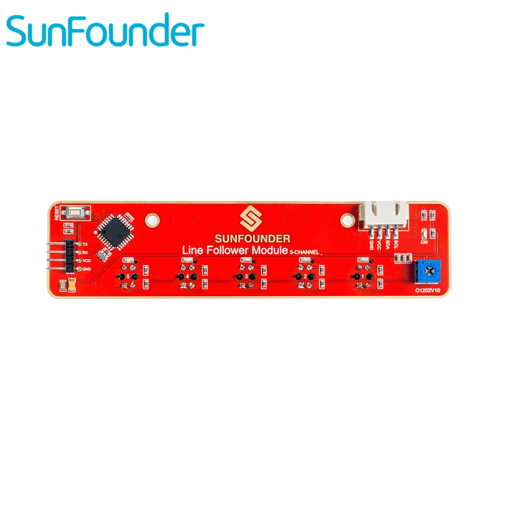 SunFounder I2C 5 канальный Линейный модуль отслеживания для Raspberry Pi Arduino Smart Car Robot Robotics MCU