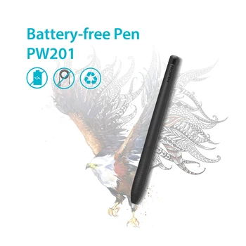 HUION PW201 Battery-free Pen 4096 Levels with Two Side Customized Keys Applicable for Digital Graphics Drawing Tablet H430P 1