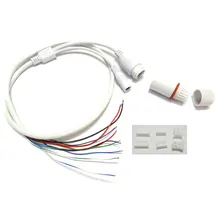 2pcs CCTV IP network Camera PCB Module weatherpoof video power cable 60cm long RJ45 female & DC male connectors with Terminlas