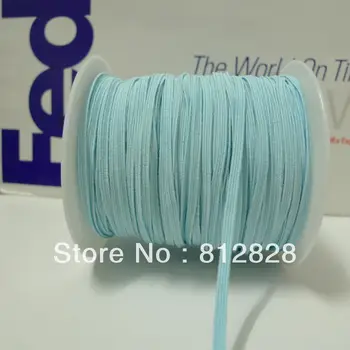 

50 Meters 1/8" 3mm #18 Baby Blue Color Skinny Elastic Bands