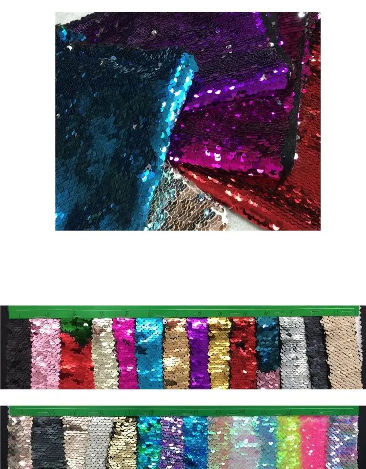 

Gradient 5mm Symphony Fish Scales Foil Sequins Beads Embroidery Fabric Pillow stage Costumes Manual DIY Sequins Fabric