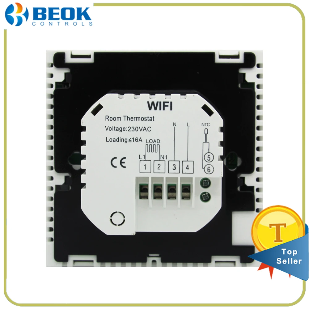 Beok TDS23 WI FI EP Smart программируемый термостат с большой Сенсорный экран Дисплей