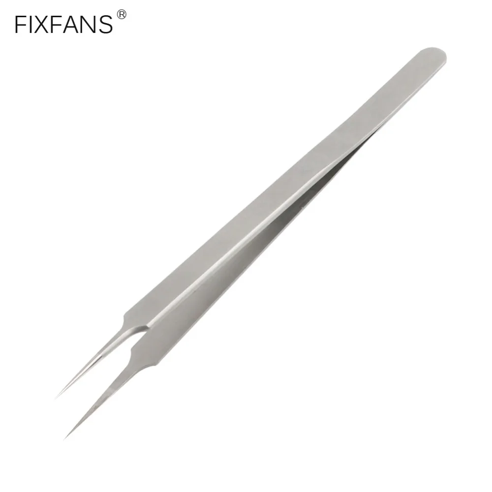 FIXFANS-16cm-Long-Stainless-Steel-Ultra-Precision-Pointed-Tweezers-Forceps-for-Electronic-Mobile-Phone-Computer-PCB-Repair-Tools
