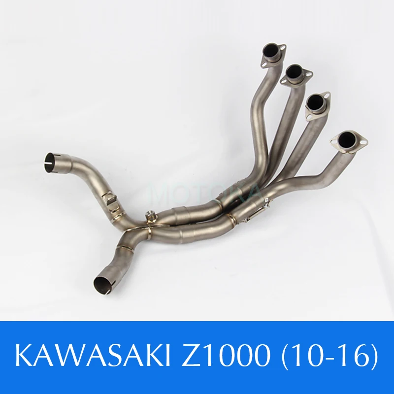 

Motorcycle Exhaust Muffler Full System Titanium Alloy Z1000 10-16 Link Front Header Pipe Motorbike Silencer Tube For 10-16 Z1000