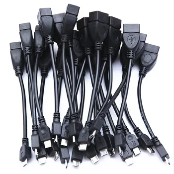 

100PCS USB OTG Cable Micro USB Cables Micro USB to USB Adapter For Samsung LG Sony HTC Android Smartphone with OTG