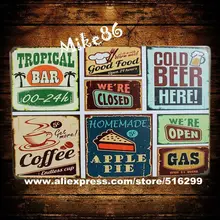 [Mike86] холодное пиво из металла плакат подарок паб Wall art бар ремесло, украшенные игрушками, AA-159 заказ смешивания 20*30 см