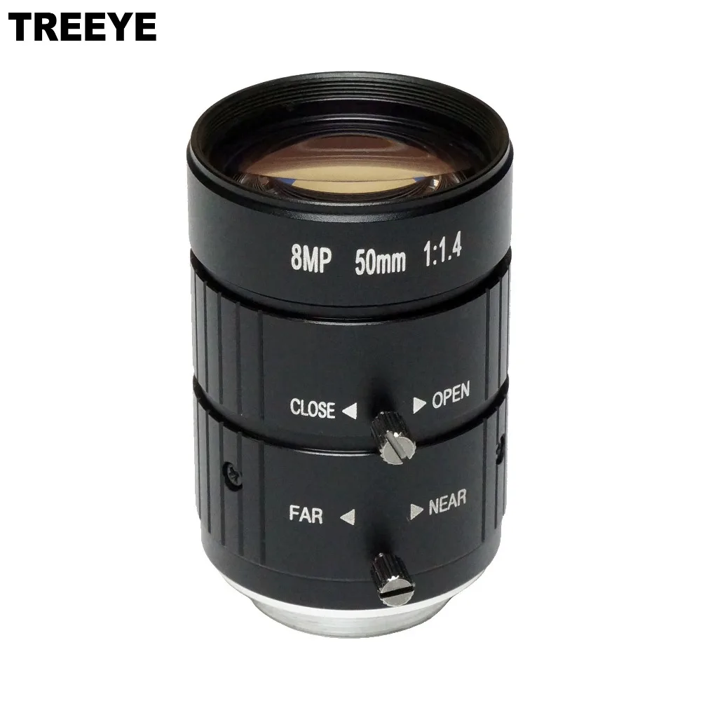 

HD 8MP CCTV Camera Lens 50mm 8.0Megalpixel C CS Mount Manual Iris Focus F1.8 Aperture 1" Format Security Camera Industrial Lens